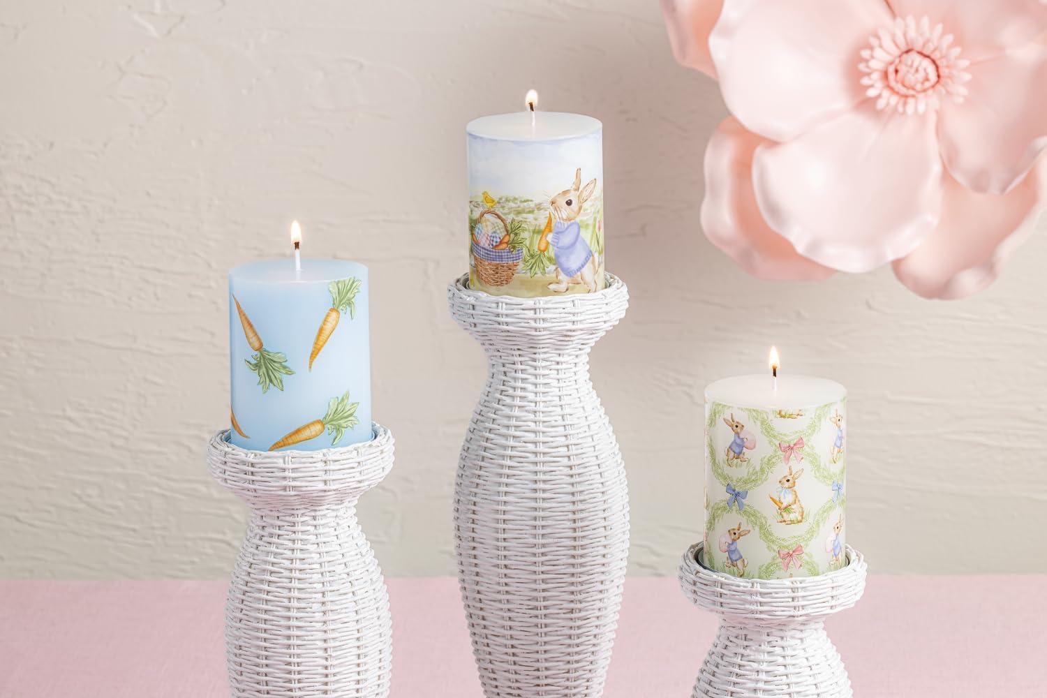 imageMud Pie Easter Carrots Pillar CandleOrange Carrots