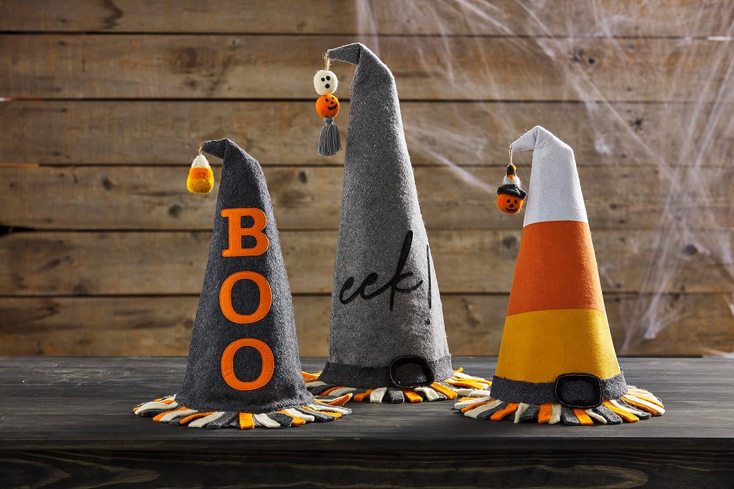 imageMud Pie Felt Witch Hat Sitter Eek 14 x 19
