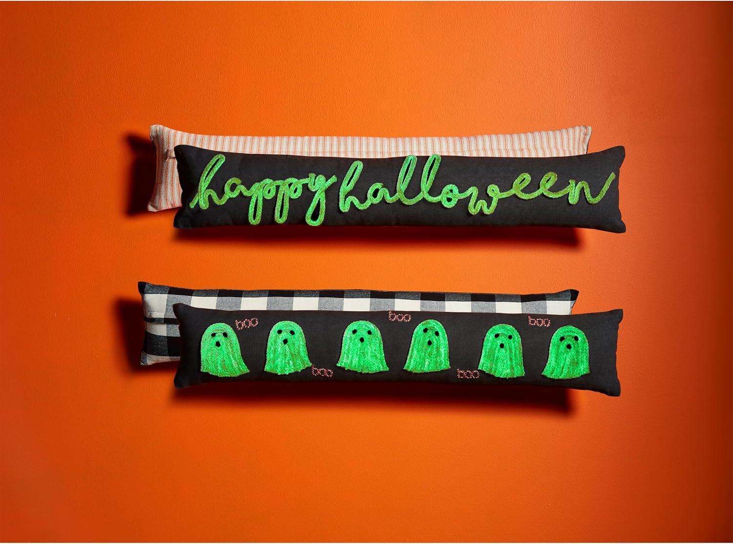 imageMud Pie Glow in The Dark Rope Pillow Happy 35 L x 7 W