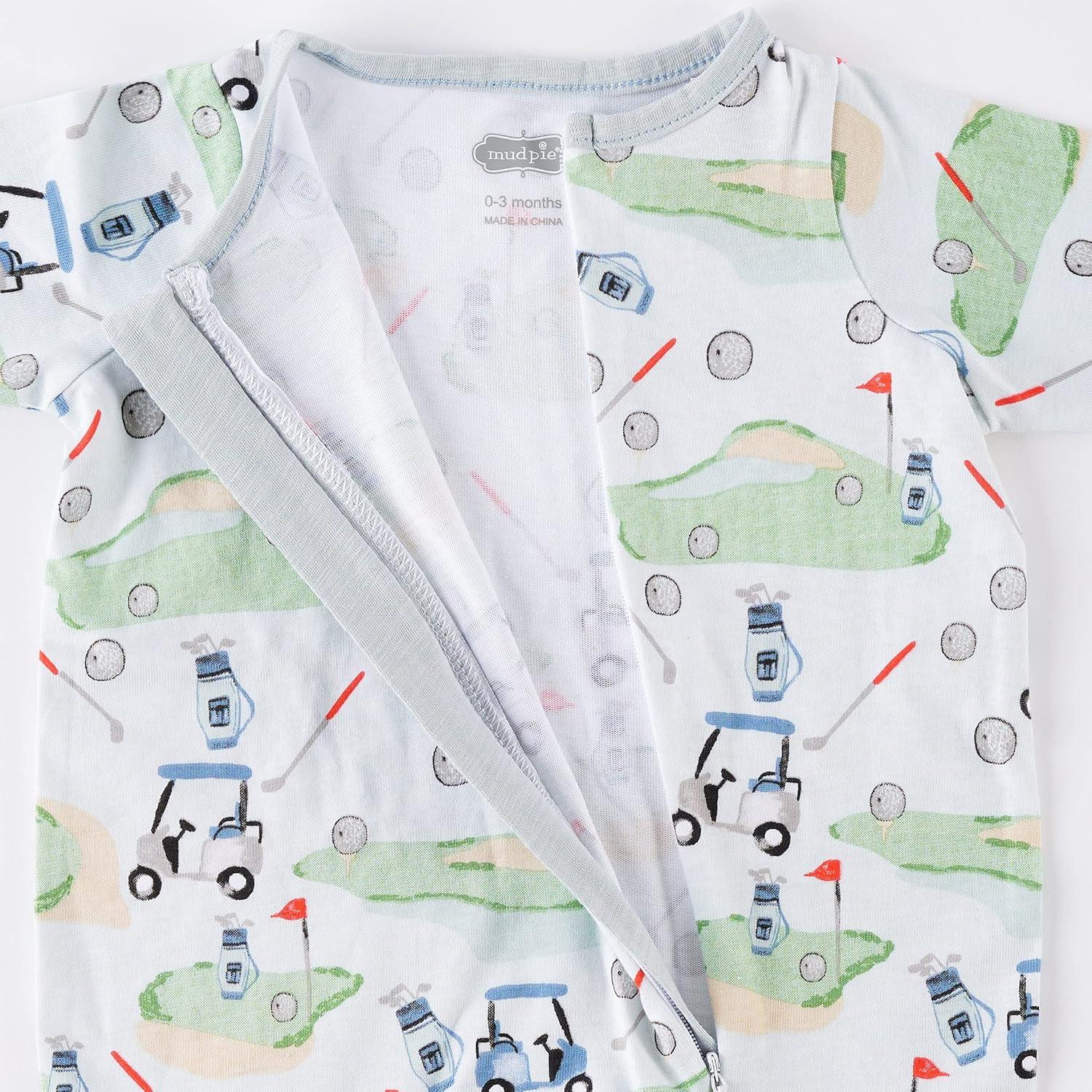 imageMud Pie babyboys Mud Pie Baby Boys Golf Footed SleeperMud Pie Baby Boys Golf Footed SleeperBlue