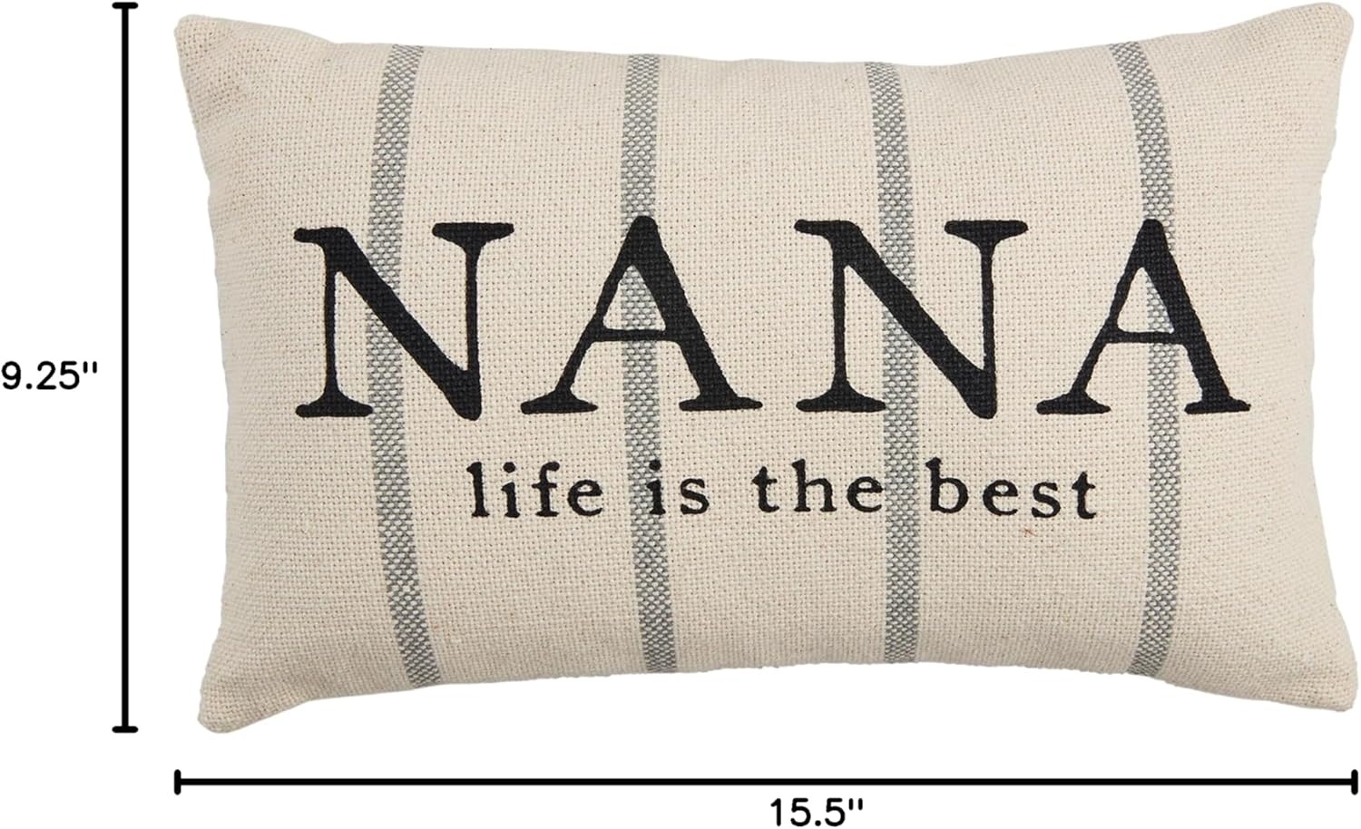 imageMud Pie Nana Striped Grandma Pillow