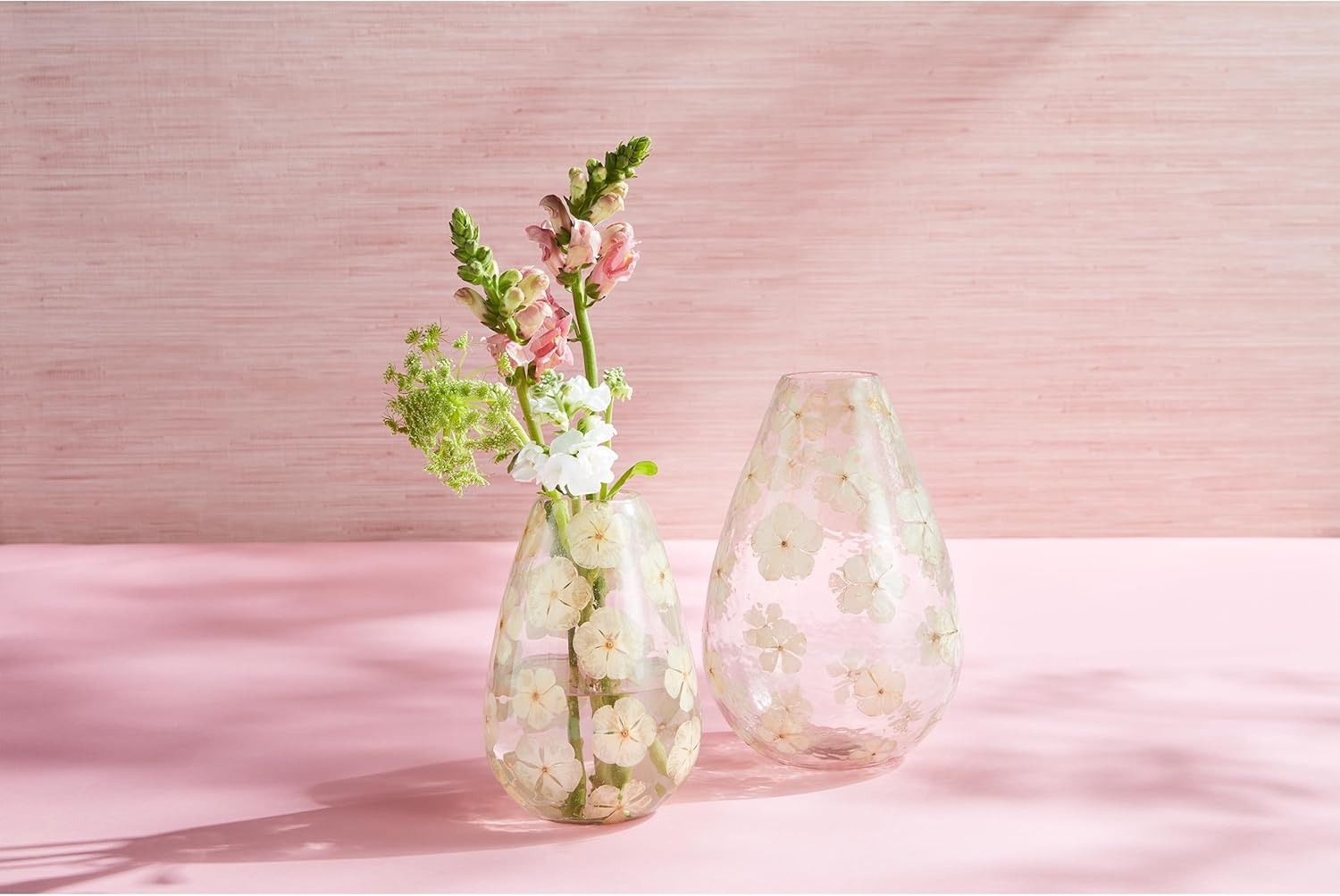 imageMud Pie Small Pressed Flower Vase Small 7 x 4 34 DiaSmall