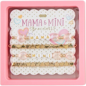Mud Pie Children’s Pink Mama And Mini Bracelets