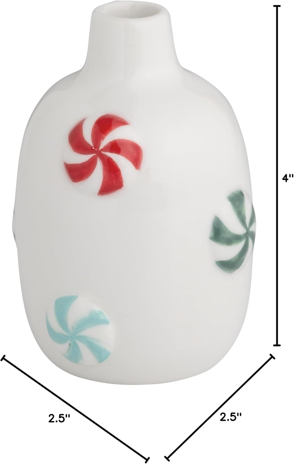 imageMud Pie Christmas Peppermint Icon Vase