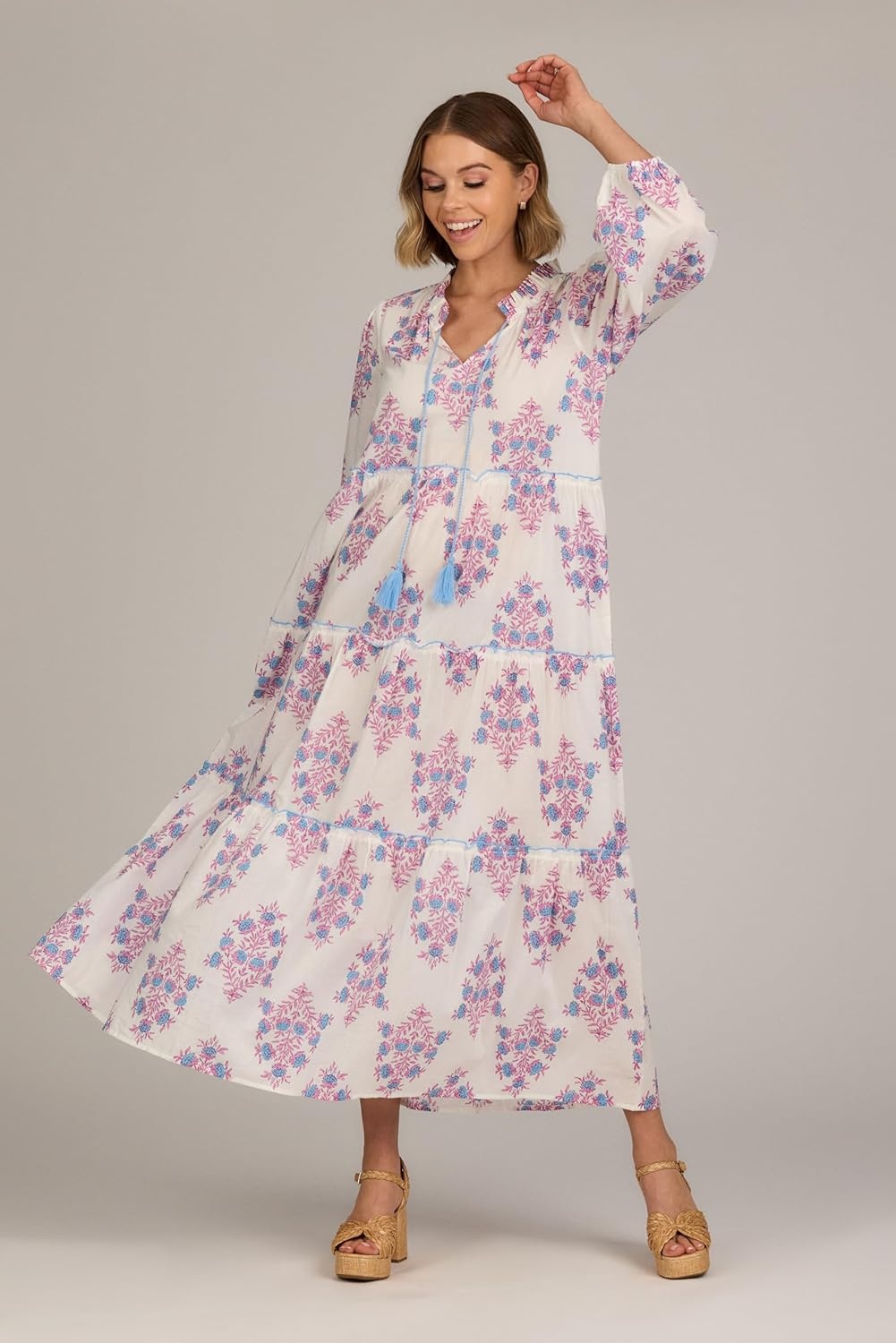 imageMud Pie Womens Mud Pie Womens Farris Maxi DressWhite