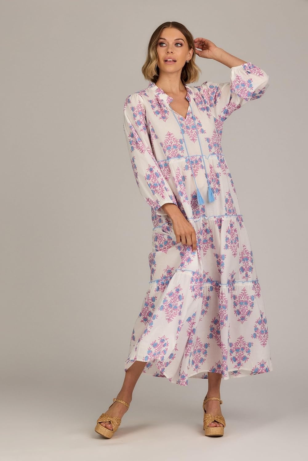 imageMud Pie Womens Mud Pie Womens Farris Maxi DressWhite