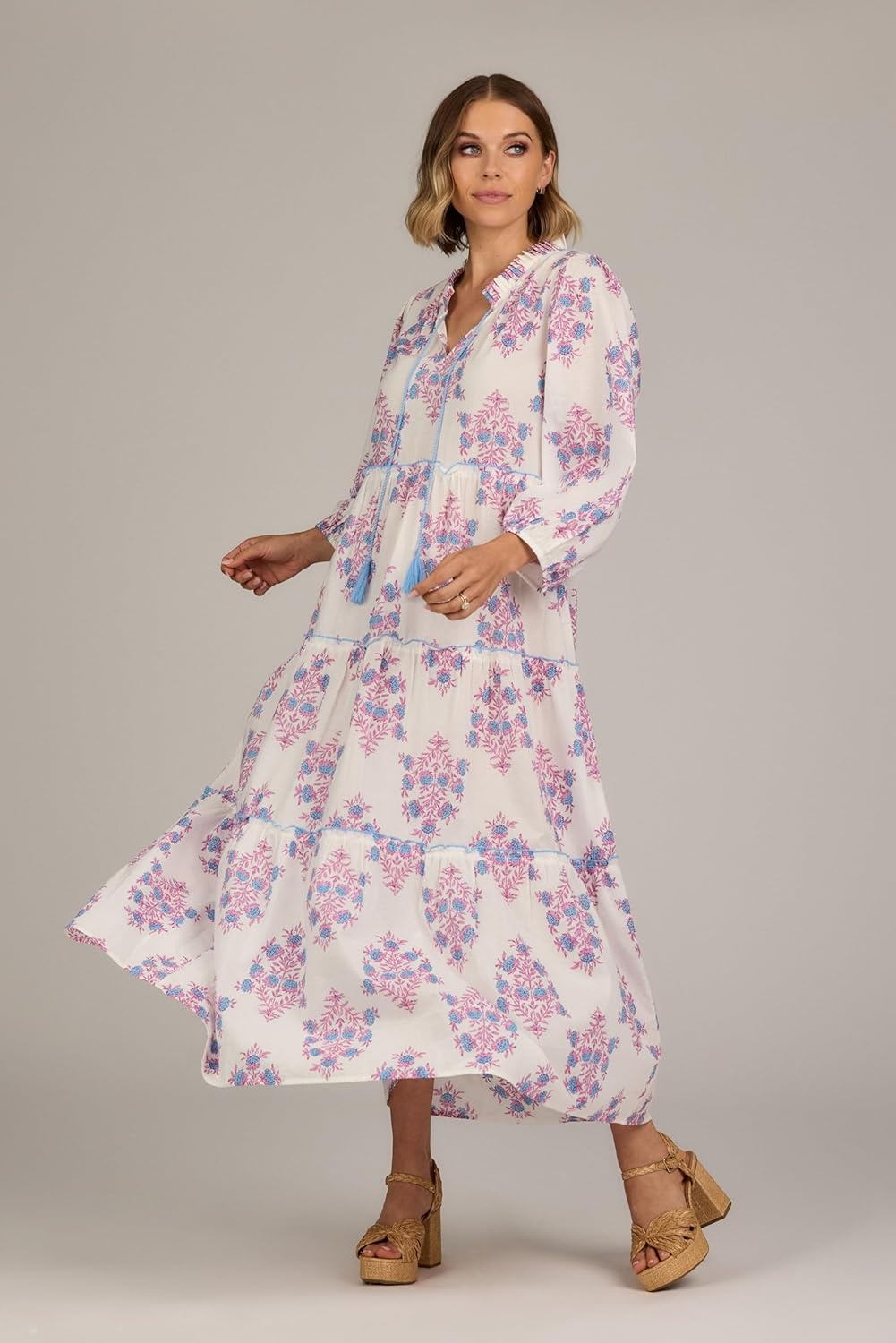 imageMud Pie Womens Mud Pie Womens Farris Maxi DressWhite
