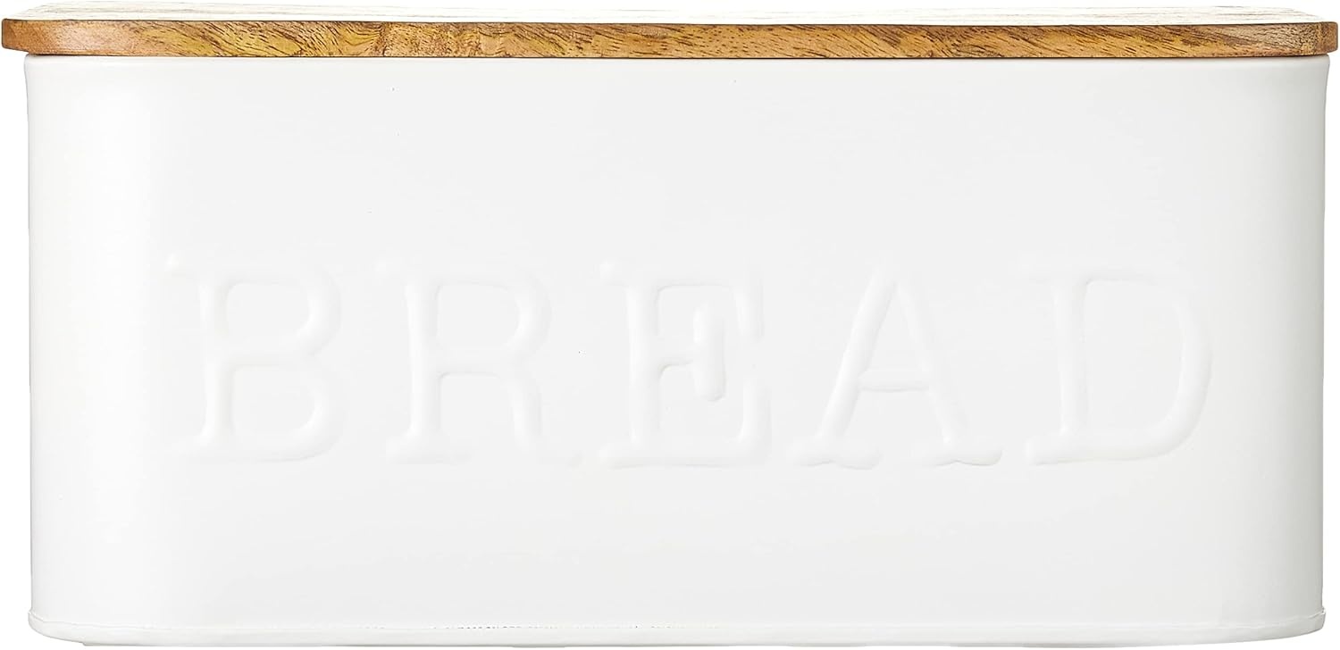 image:imageMud Pie Circa Bread Box white 5 14 x 12