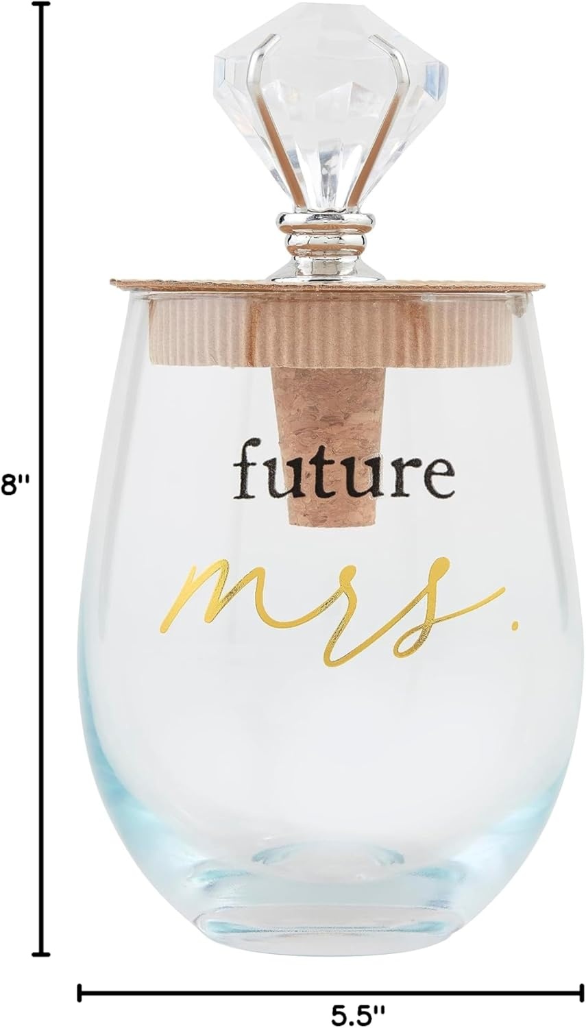 image:imageMud Pie Engaged Wine Glass Set We Decided 16 OzFuture