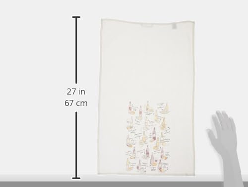 image:imageMud Pie Wine Print Towel Towel 24 x 15 Fork 4 14