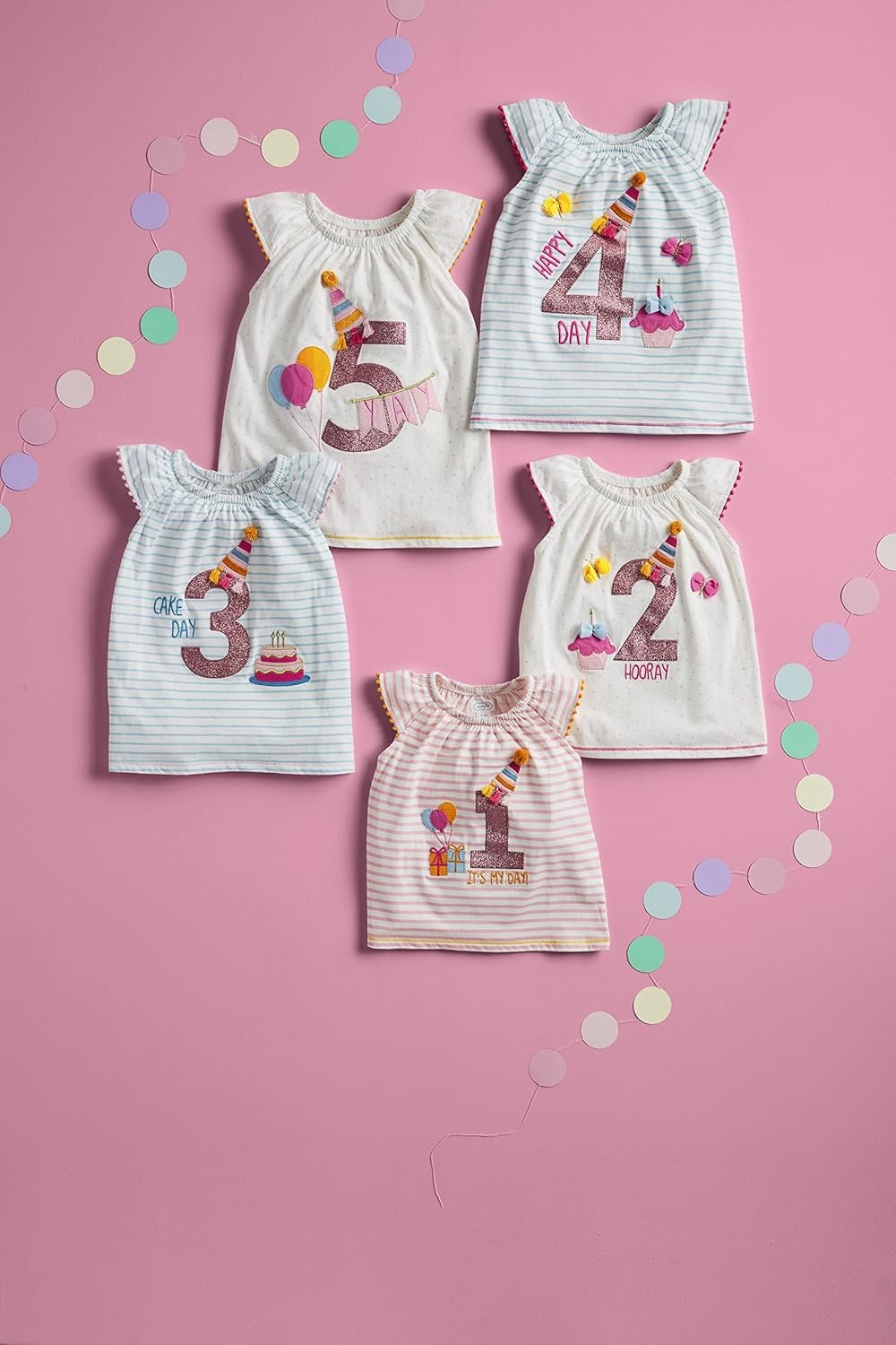 image:imageMud Pie Baby Girls Mud Pie Toddler Girl Birthday TunicMulticolor