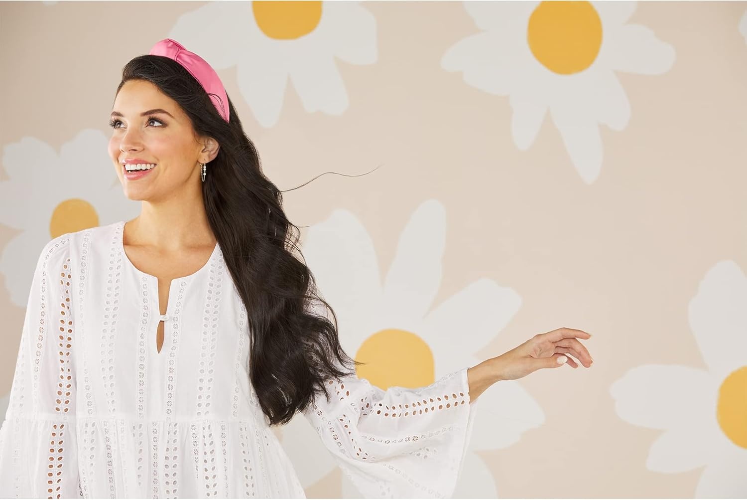 image:imageMud Pie Braided Floral HeadbandPink