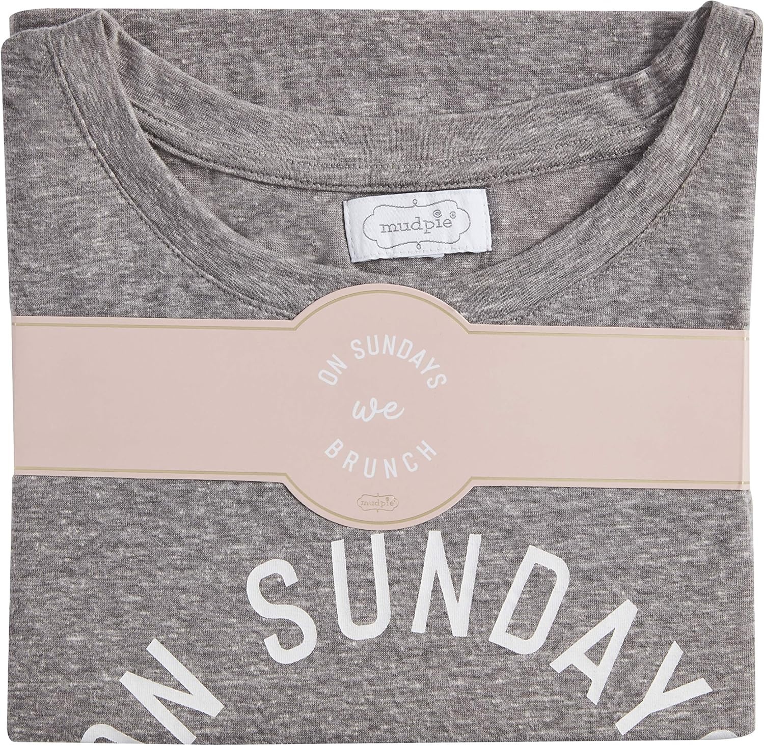 image:imageMud Pie Womens Bowen Graphic Tee Gray SmGray