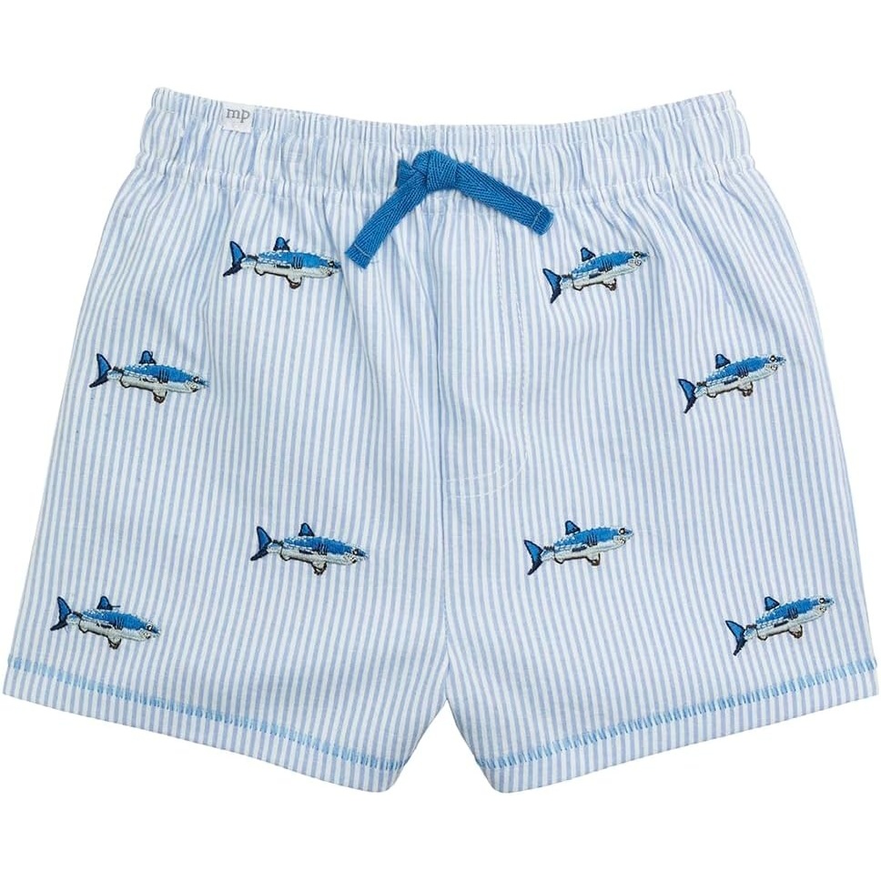 image:imageMud Pie Toddler Boy Shark Swim Trunk