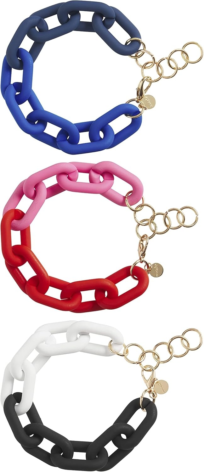image:imageMud Pie Womens Link Bracelet Blue One Size