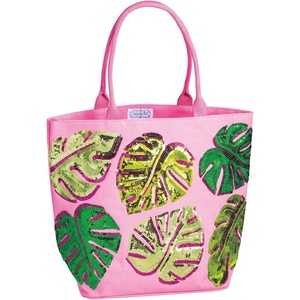 Mud Pie Women’s Pink Pool Sparkle Tote