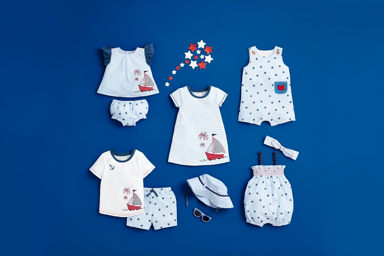 image:imageMud Pie Baby Girls Mud Pie Baby Girl Eyelet Pinafore SetSailboat