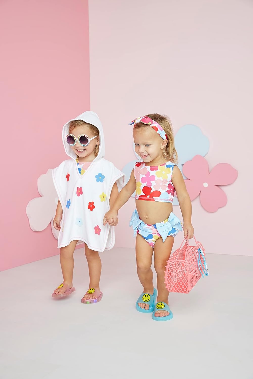 image:imageMud Pie Girls Girls Swimsuit amp Headband SetMultifloral