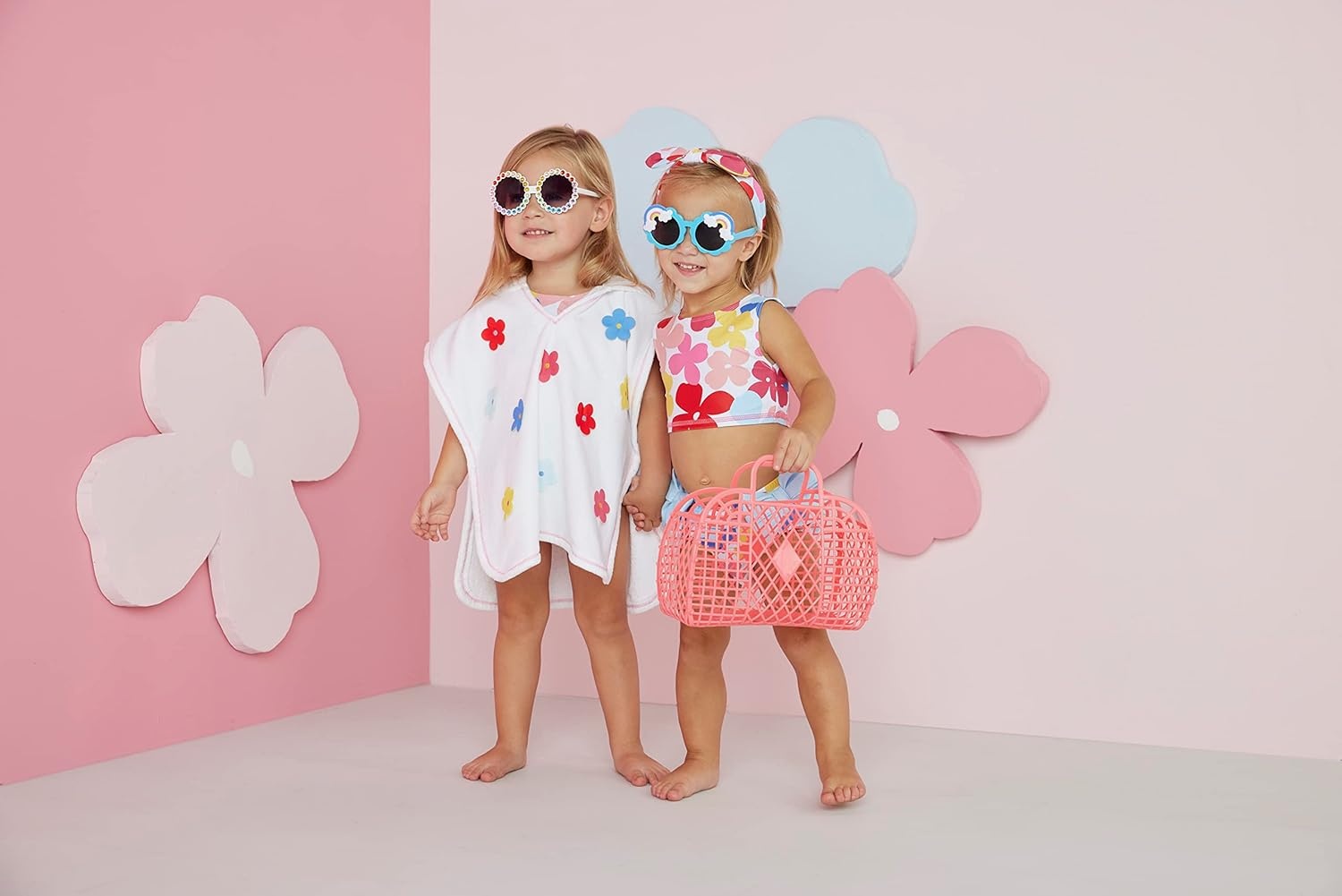 image:imageMud Pie Girls Girls Swimsuit amp Headband SetMultifloral