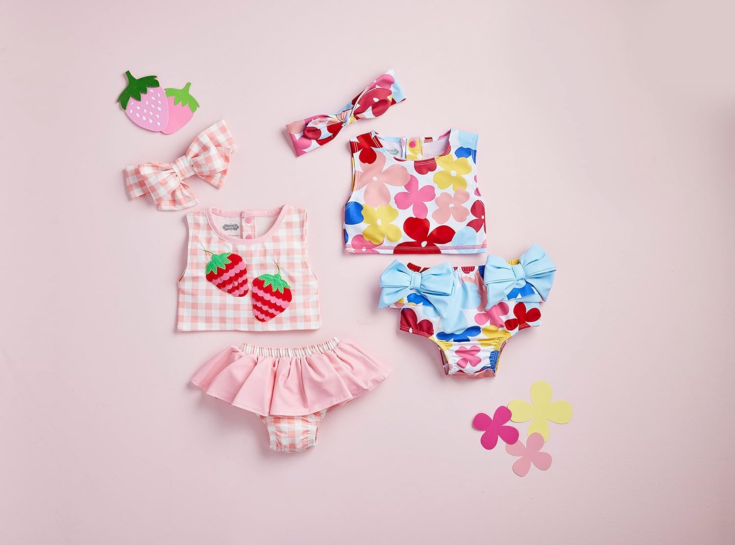 image:imageMud Pie Girls Mud Pie Girls Swimsuit amp Headband SetStrawberry
