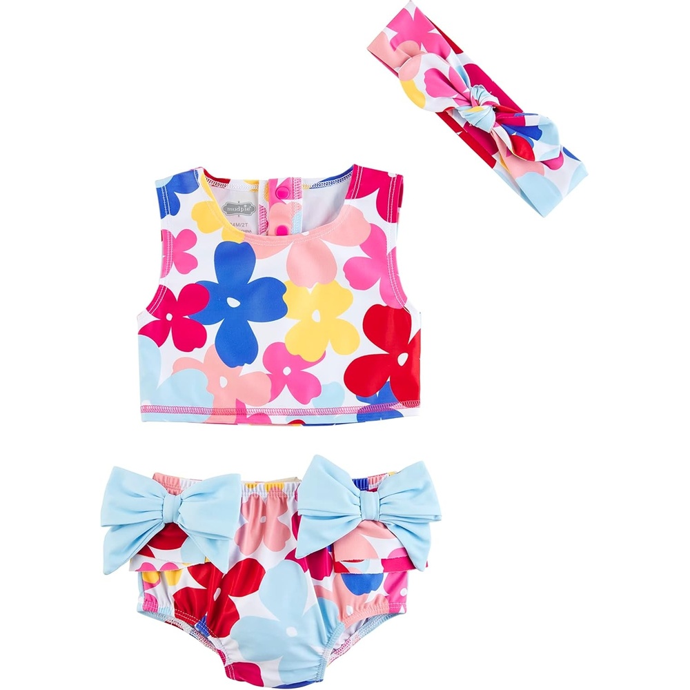 image:imageMud Pie Girls Mud Pie Girls Swimsuit amp Headband SetMultifloral