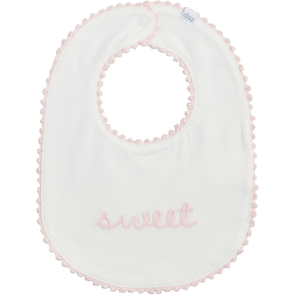 image:imageMud Pie Childrens Sweet Chainstitch Bib One Size Fits Most