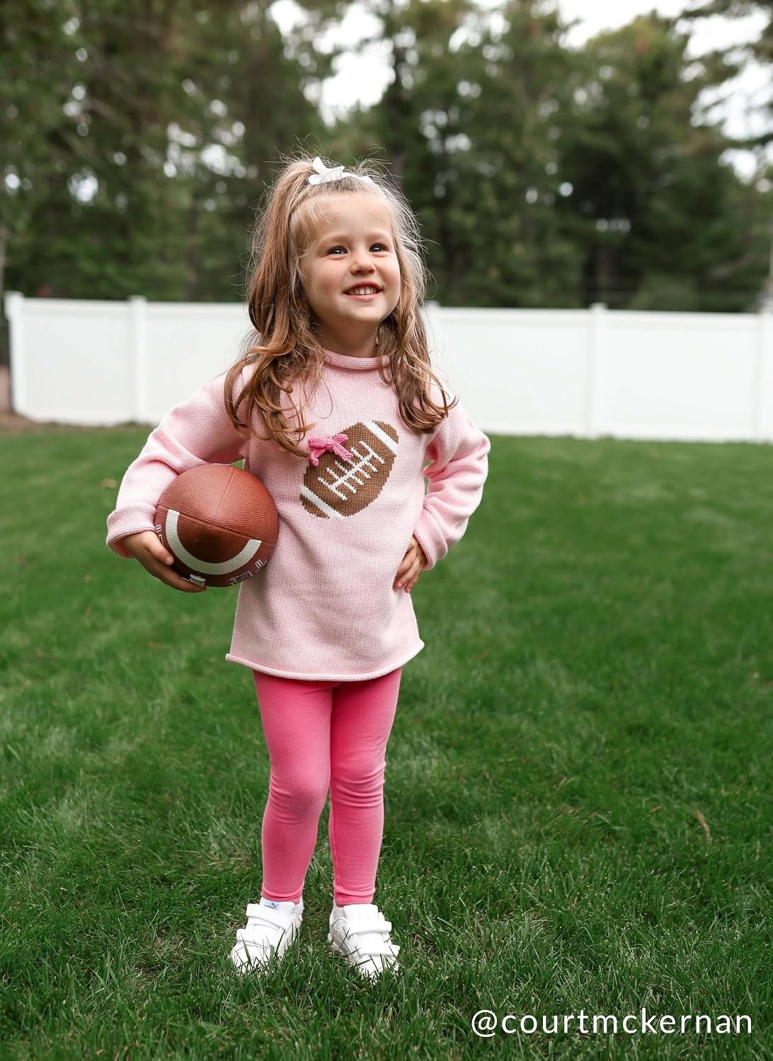 image:imageMud Pie Girls Mud Pie Kids Football Rollneck SweaterPink