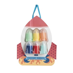 Mud Pie Kids’ Spaceship Marker Set(Red)