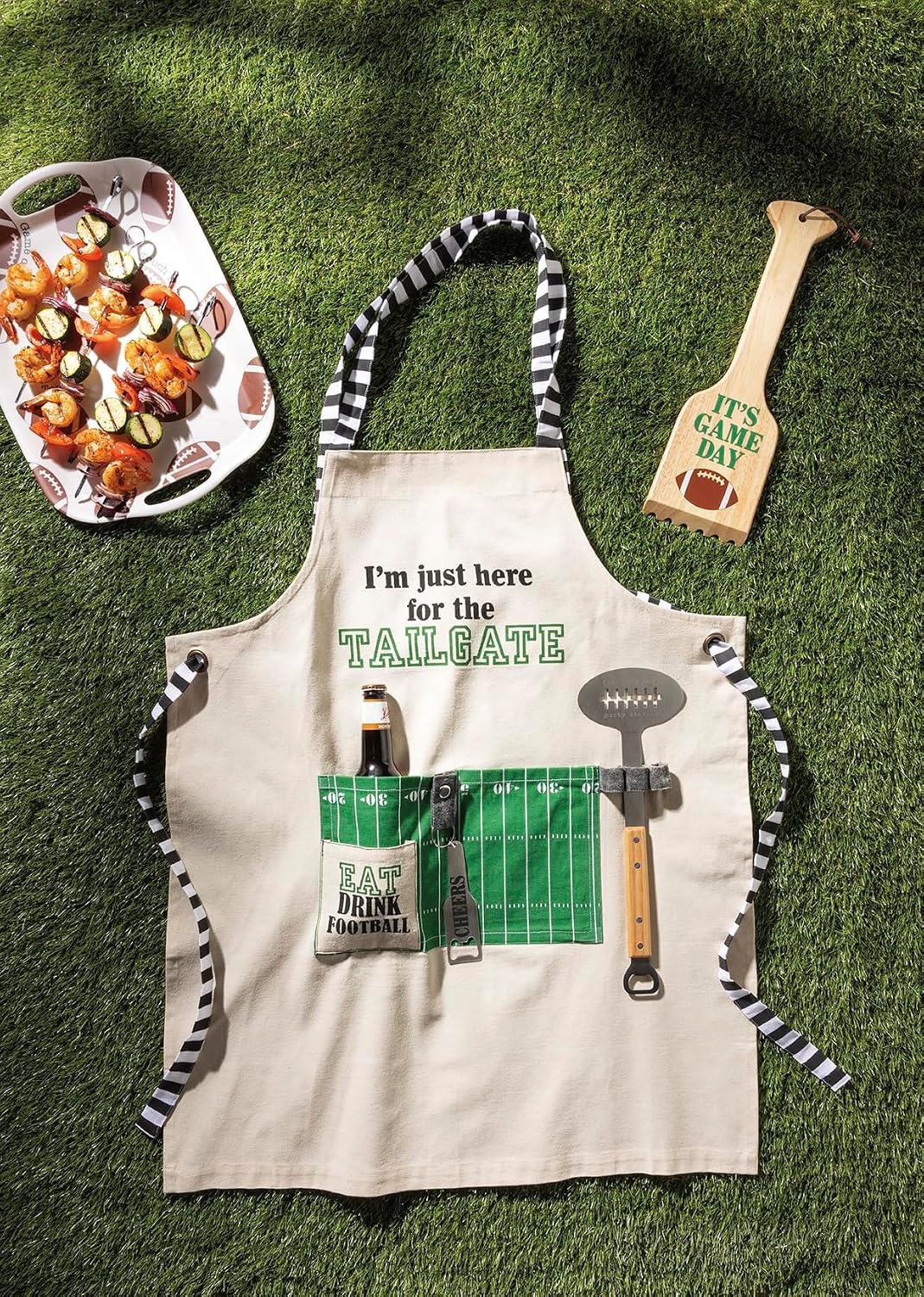 image:imageMud Pie Football Tailgate Grill Apron