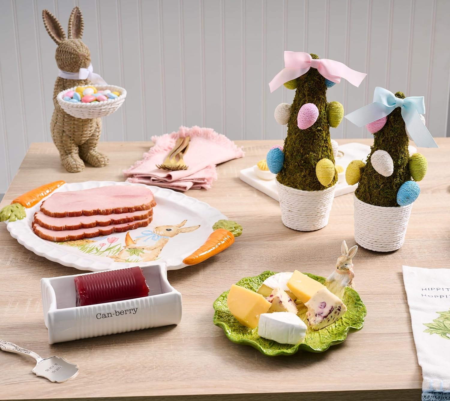 image:imageMud Pie Small Moss Easter Egg Tree 10 x 3 14 DiaGreen