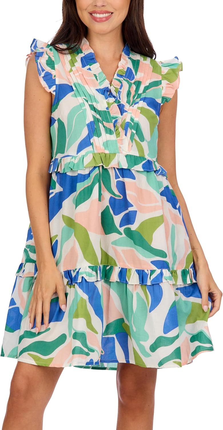 image:imageMud Pie Womens Mud Pie Womens Reeves Flounce DressGreen