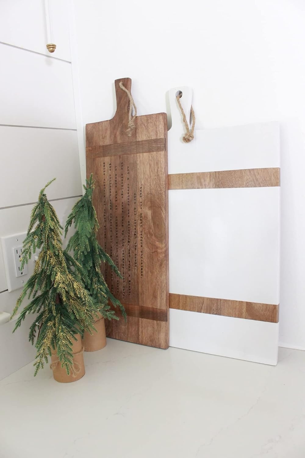 image:imageMud Pie Wooded Square BoardWhite 23 14 x 16 34