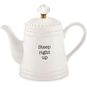 Mud Pie Door Knob Teapot Set of 2