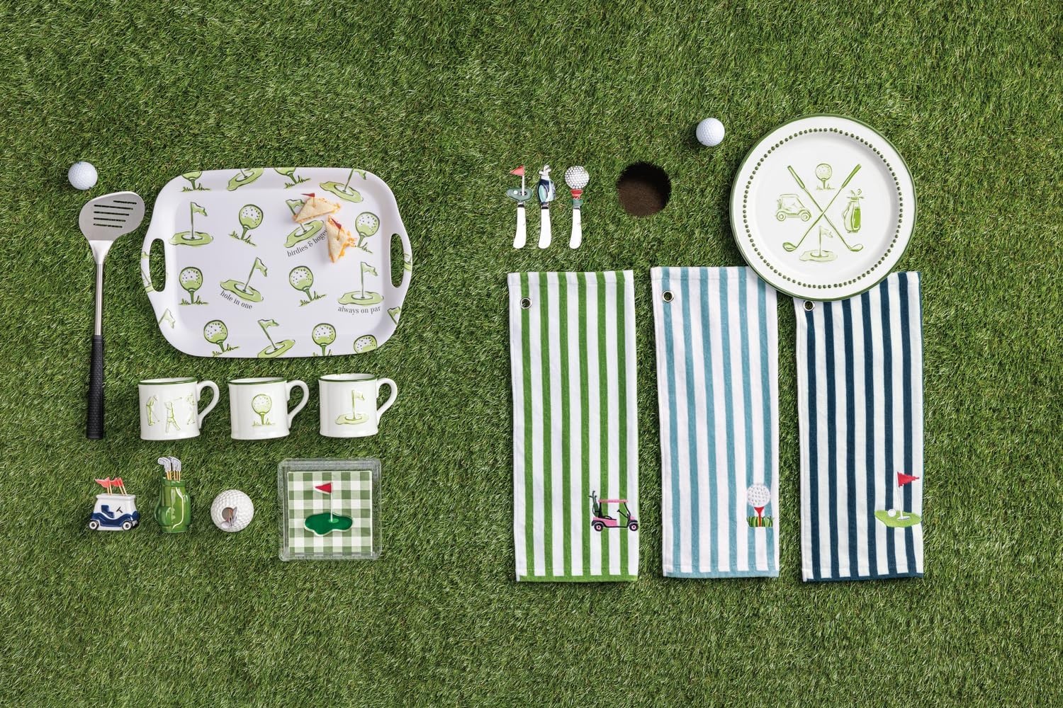 image:imageMud Pie Green Ceramic Golfers MugGreen Golf Flag