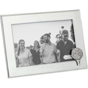 Mud Pie Silver Metal Golfer Frame(Golf Ball and Tee)