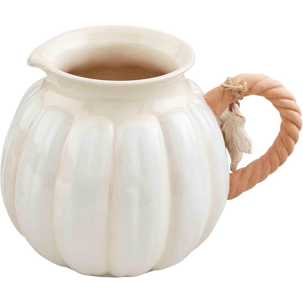 image:imageMud Pie White Pumpkin Pitcher 73 oz