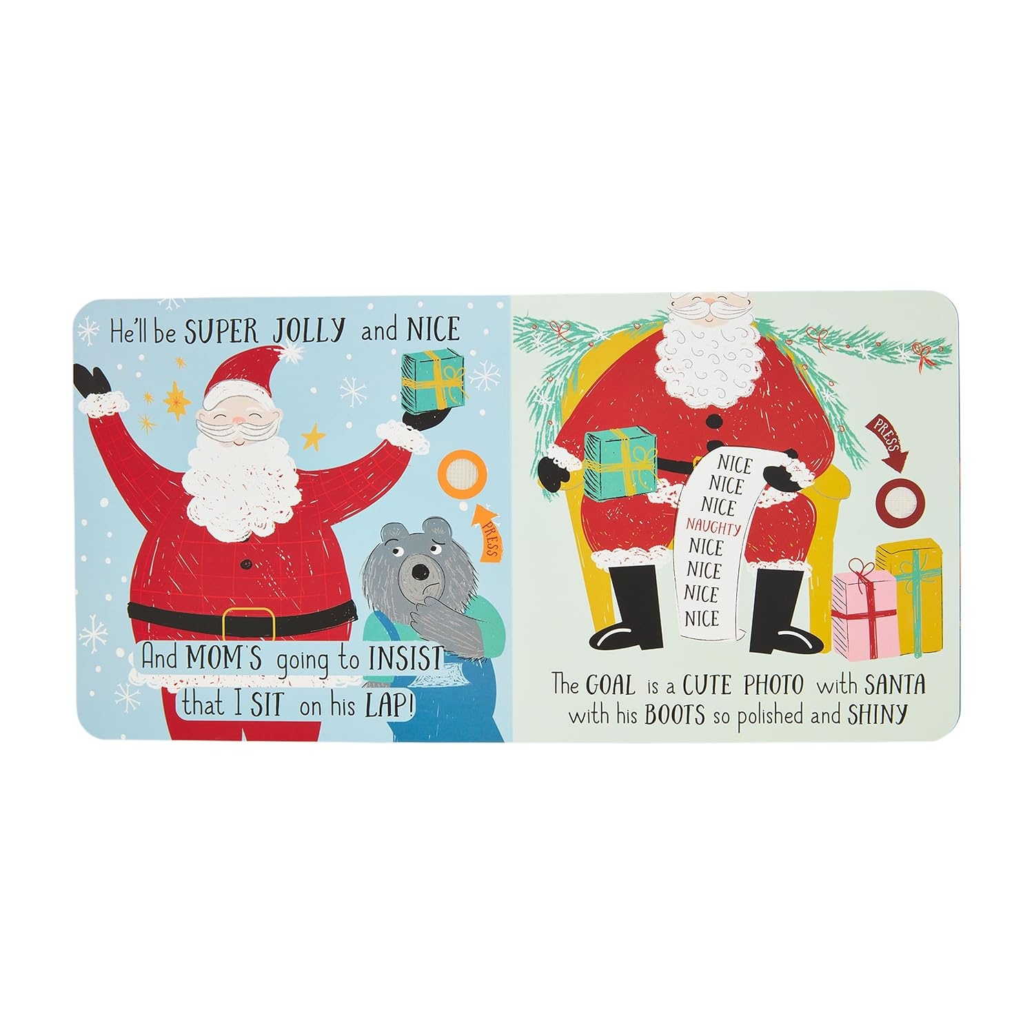 image:imageMud Pie Children Going See Santa Sounds Book 6 14 x 6 14