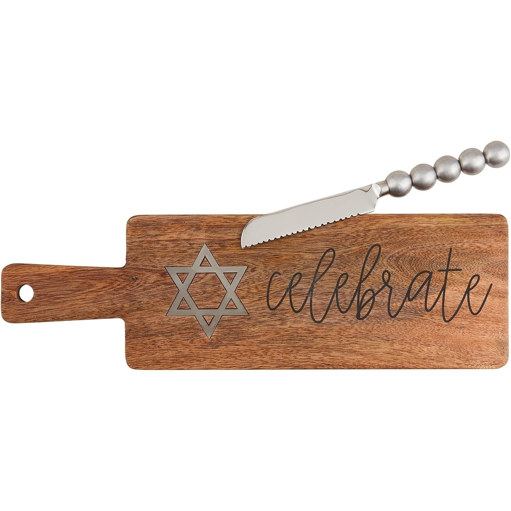 image:imageMud Pie Challah Board Set board 5 x 16 knife 8