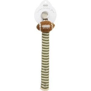 Mud Pie Baby Football Crochet Pacy Strap