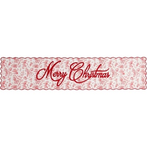 Mud Pie Toile Christmas Table Runner; 16″ x 72″
