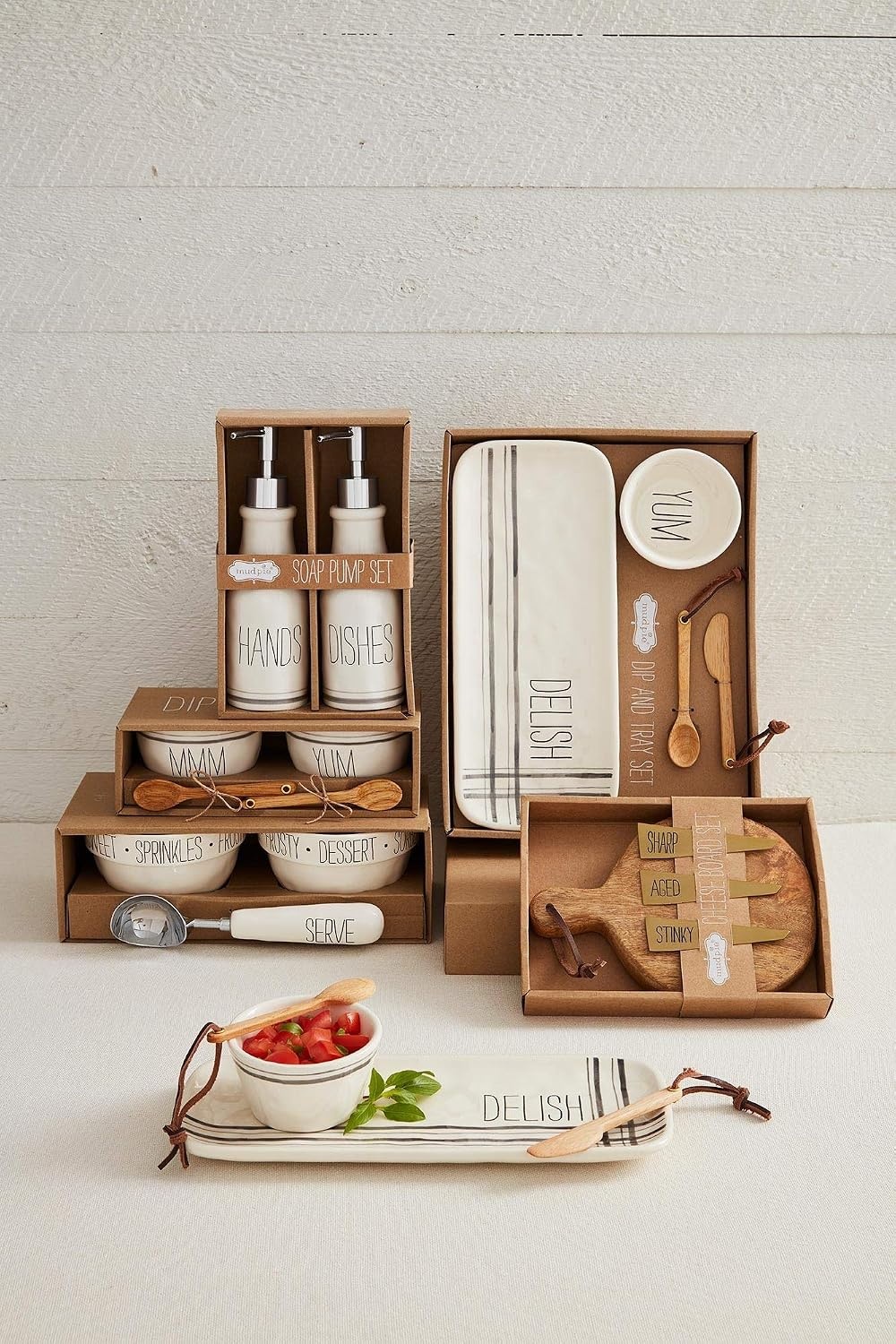 image:imageMud Pie Farmhouse Ceramic Hand and Dish Soap Pump Dispenser SetHands and Dishes