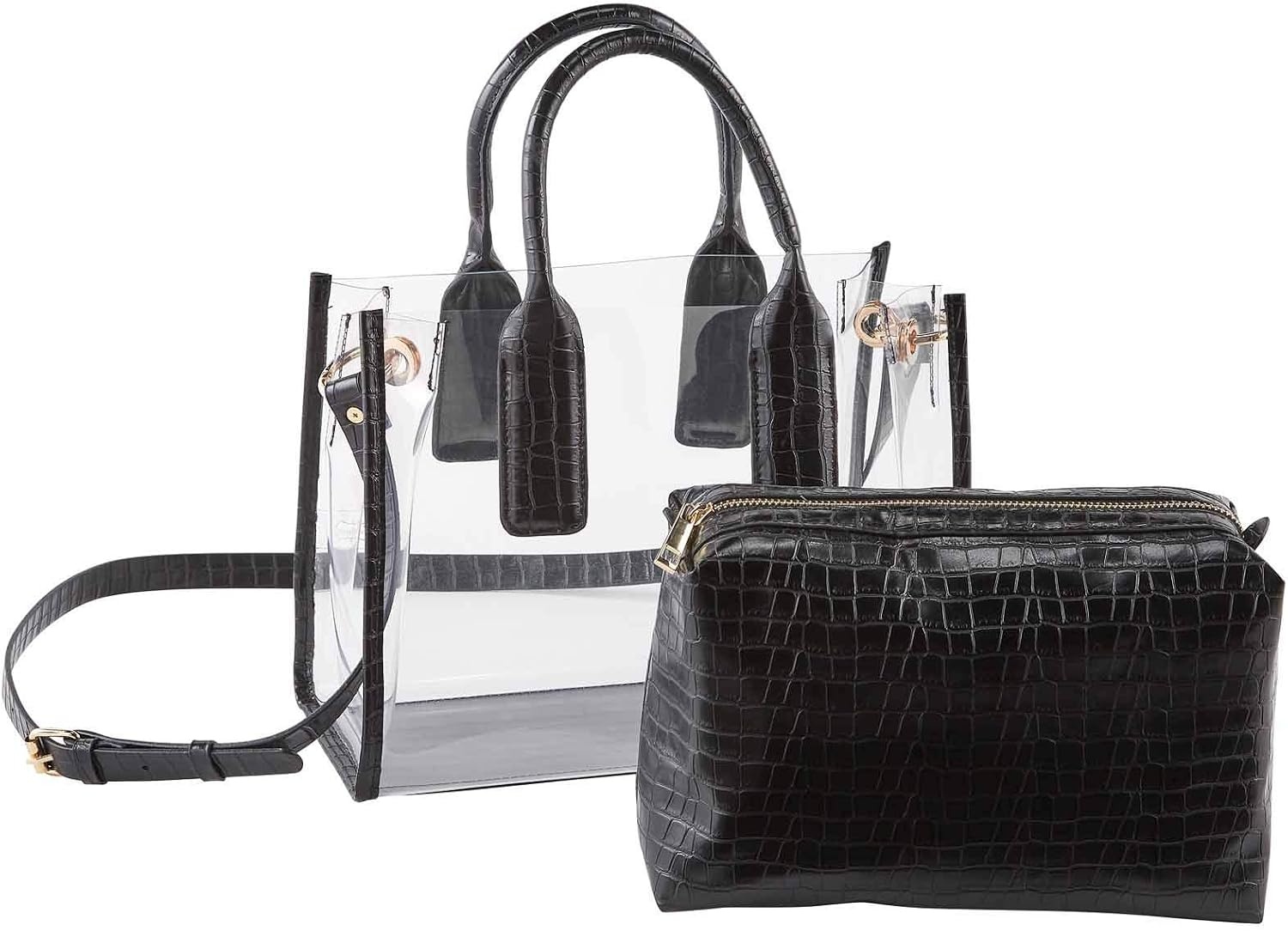 image:imageMud Pie CLEAR MEDIUM BAGBlack