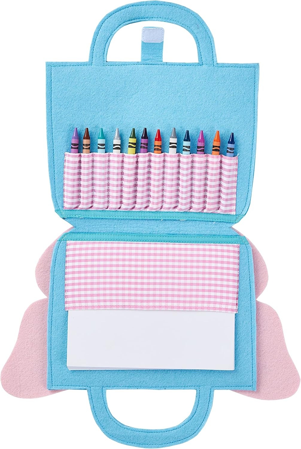 image:imageMud Pie Girl Art Portfolio and Crayon Set Butterfly 11 x 14