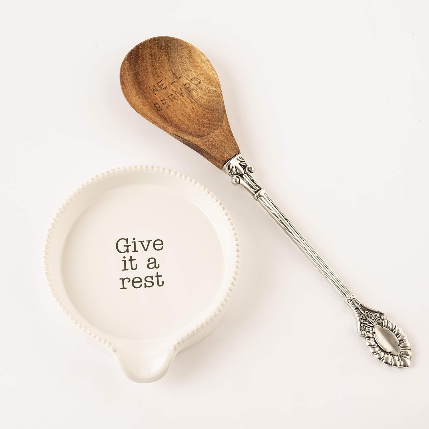 image:imageMud Pie Circa Spoon 125 5 Dia Give it a RestWhite Give it a rest