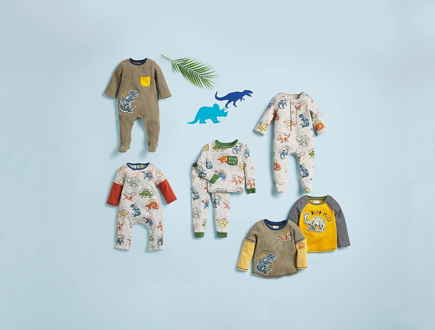 image:imageMud Pie Baby Boys Golf Footed Sleeper Cotton Zipper PajamasDino