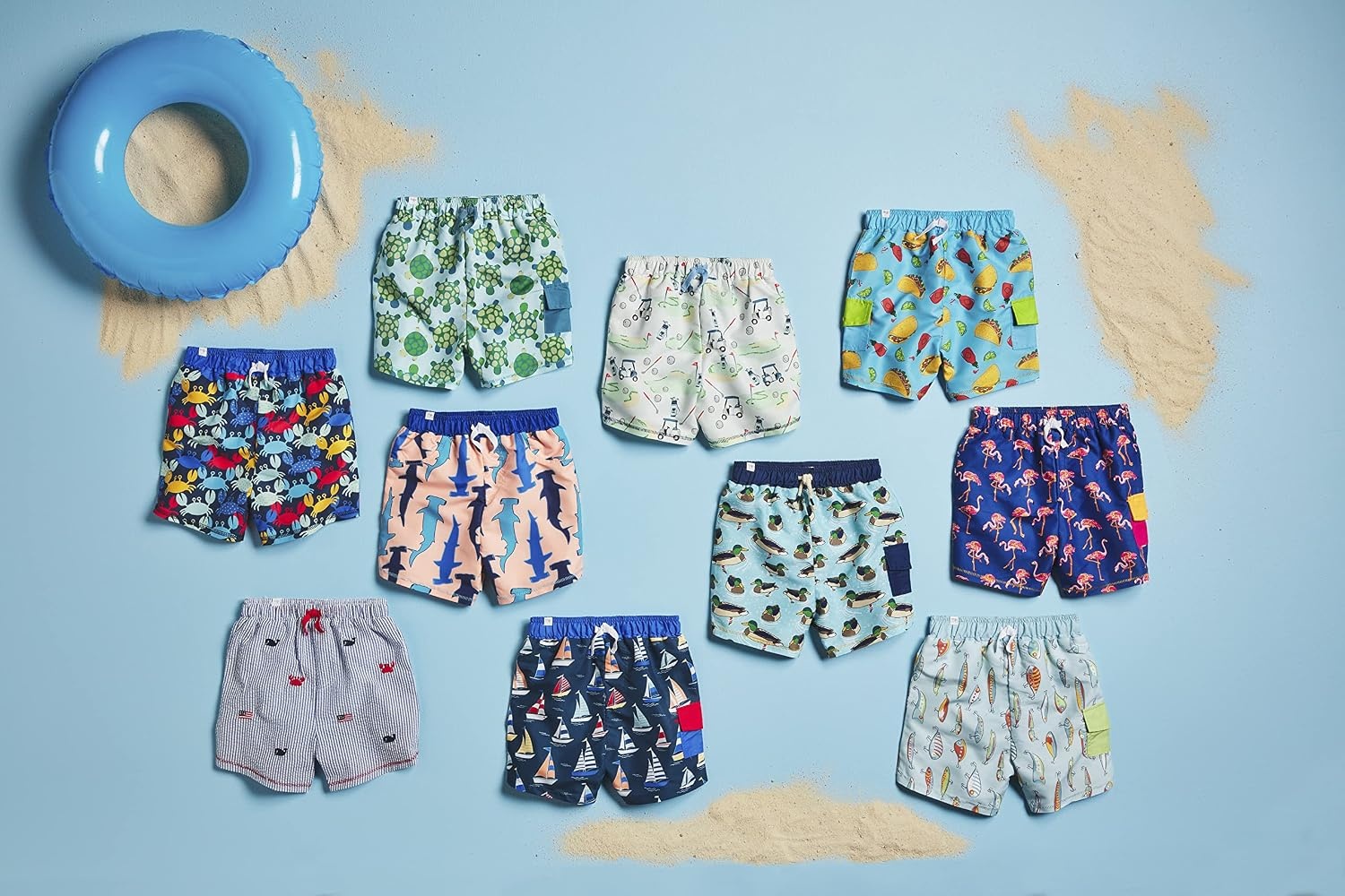 image:imageMud Pie Boys Toddler Swim TrunksFlamingo