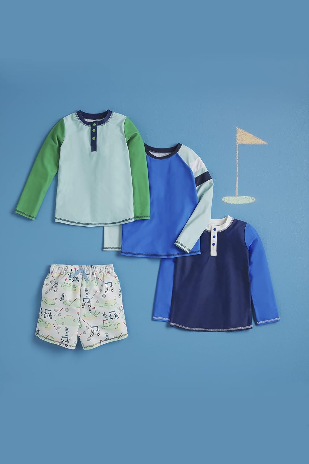 image:imageMud Pie Boys Toddler Swim TrunksGolf