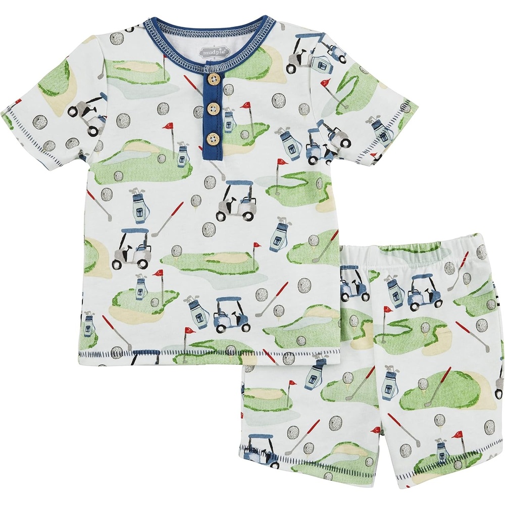 image:imageMud Pie boys Golf Pajama SetGolf