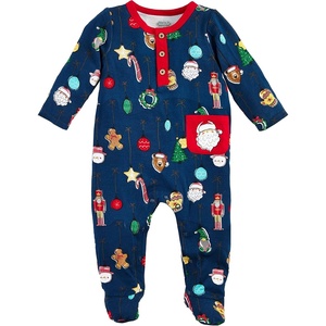 Mud Pie Baby Boys Golf Footed Sleeper, Cotton Zipper Pajamas(Navy)