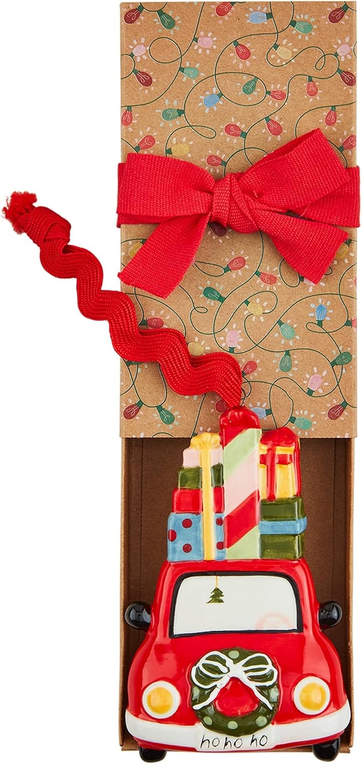 image:imageMud Pie Boxed Ceramic Ornaments Car 4 12 x 2 12